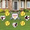 Big Dot of Happiness Grand Slam - Fastpitch Softball - Yard Sign & Outdoor Lawn Decorations - Birthday Party or Baby Shower Yard Signs - Set of 8